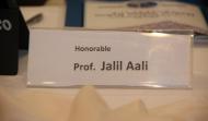 Name Tag of Honourable Prof. Jalil Aali