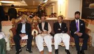 (From left to right) Talib Hussain Sial, Muhammad Sohail Umar, Raja Zafar Ul Haq and Sahibzada Sultan Ahmad Ali  During Two Days Conference on Allama Muhammad Iqbal (R.A)