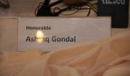 Name Tag of Honourable Ashfaq Gondal
