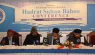 (Left to Right) Dr Farid-ud-Din Khan, Syed Haroon Ali Gillani, Sahibzada Sultan Ahmad Ali and Syed Hamid Saeed Kazmi