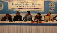 (Left to Right) Dr Farid-ud-Din Khan, Syed Haroon Ali Gillani, Sahibzada Sultan Ahmad Ali, Syed Hamid Saeed Kazmi and  Prof. Dr. Dawood Awan 