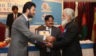 Sahibzada Sultan Ahmad Ali, Presenting Shield to Prof. Dr. Ehsan Akbar 