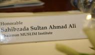 ame tag of Chairman MUSLIM institute Sahibzada Sultan Ahmad Ali