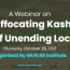 A Webinar on The Suffocating Kashmir: A Story of Unending Lockdown