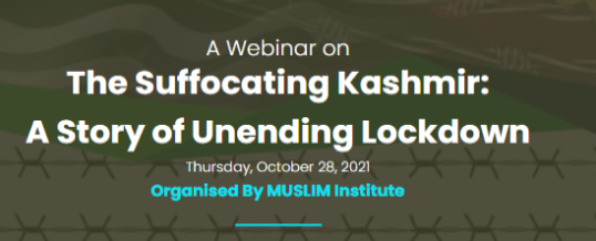 A Webinar on The Suffocating Kashmir: A Story of Unending Lockdown