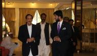 Sahibzada Sultan Ahmad Ali  Welcoming Chairman PML-N Raja Zafar Ul Haq in Two Days Conference on Allama Muhammad Iqbal (R.A) 