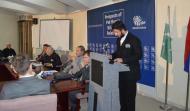 Sahibzada Sultan Ahamd Ali, Chairman, MUSLIM Institute, giving Welcome Remarks