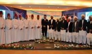 Group photo of Sahibzada Sultan Ahmad Ali (Chairman MUSLIM Institute) with Rumi Dervaish & Sultani Faqeer