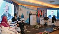 Dr. Nurali Nurzad, from Khunjad State University, Tajikistan, giving his speech