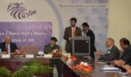 Sahibzada Sultan Ahmad Ali, Chairman MUSLIM Institute, is giving his speech