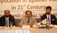 (From left to right) Usman Hasan, Ex. DG ISI Lt. Gen. Hameed Gul and Sahibzada Sultan Ahmad Ali