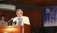 Dr. Talib Hussain Sial, Director IRD, IIUI, expressing his views 