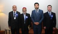 (Left to Right): Dr. Elbayi Magusdov,Nakhchivan, Dr Farid-ud-Din Khan, Sahibzada Sultan Bahadar Aziz,