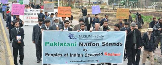 Walk on Kashmir Solidarity Day on 5 February 2014